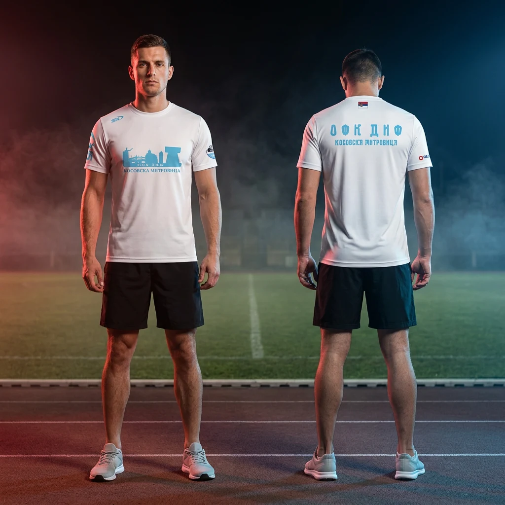 Duks ili majica Sportex po meri kluba — model 10, prednji i zadnji prikaz na sportistima