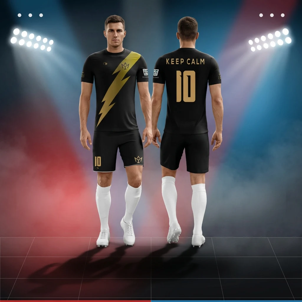 Fudbalski dres, šorc i štucne Sportex — model 3, prednji i zadnji prikaz na fudbalerima